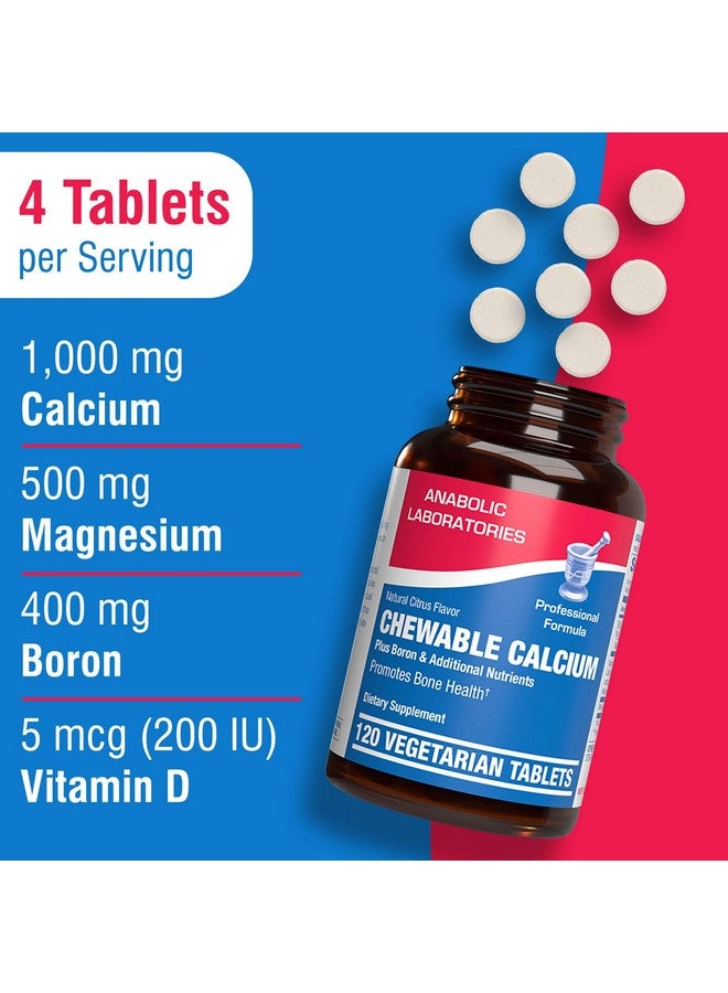 Anabolic Laboratories Chewable Calcium Supplement for Women - Clinical Bone Supplement with Chewable Calcium with Vitamin D Magnesium and Boron Complex for Bone Health & Strength Support - Made in The USA - 30 Servings - Image 3