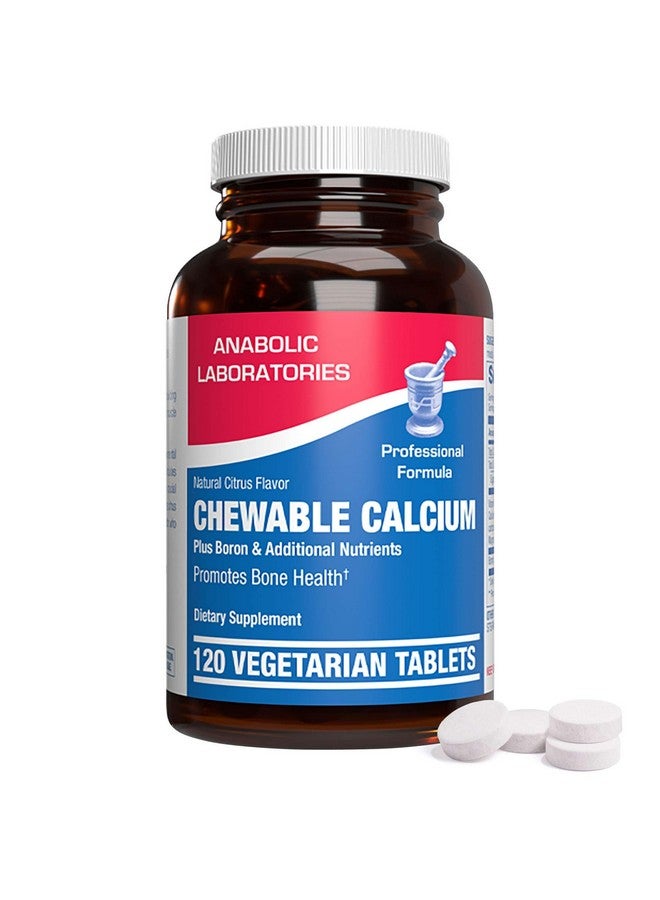 Anabolic Laboratories Chewable Calcium Supplement for Women - Clinical Bone Supplement with Chewable Calcium with Vitamin D Magnesium and Boron Complex for Bone Health & Strength Support - Made in The USA - 30 Servings - Image 1