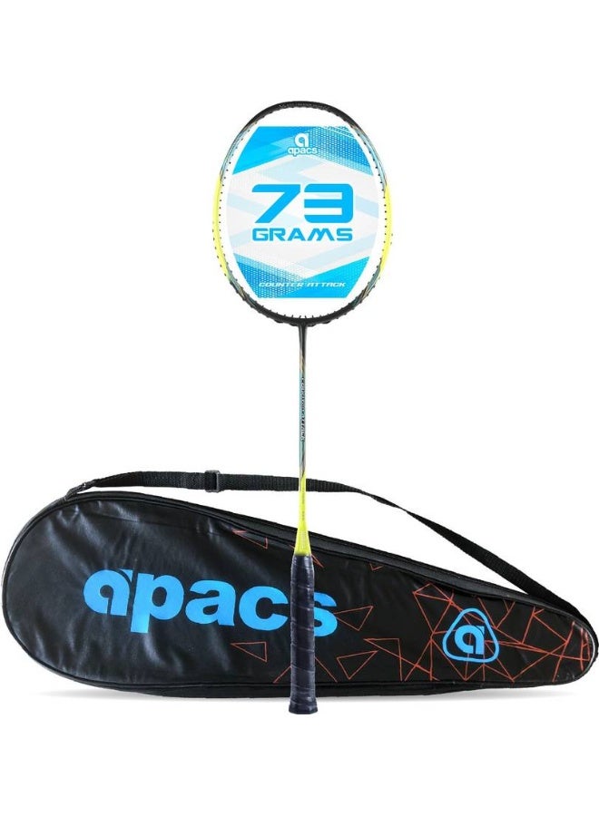 Apacs apacs Counter Attack (73G, 35LBS) Green, Black Unstrung Badminton Racquet  (Pack of: 1, 73 g)  - Image 2
