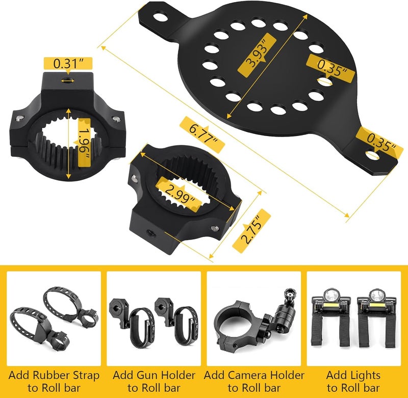 Chelhead UTV Gas Can Mount - Oil Can Water Tank Holder for Polaris RZR, Can Am Maverick X3, and More - Image 5