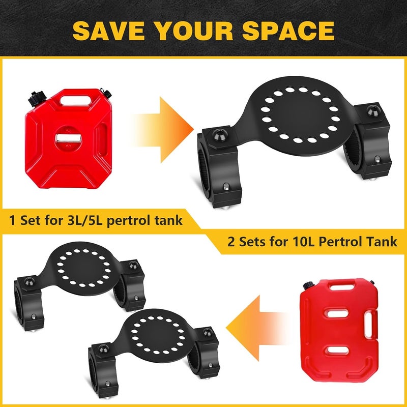 Chelhead UTV Gas Can Mount - Oil Can Water Tank Holder for Polaris RZR, Can Am Maverick X3, and More - Image 4