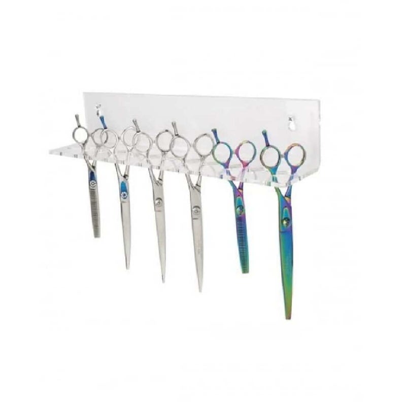 Aeolus Professional Grooming Scissors Organizer for Dogs & Cats - Stores 12 Shears, Wall-Mountable, Durable Acrylic Holder for Safe, Organized, and Easy Access to Grooming Tools - Image 1