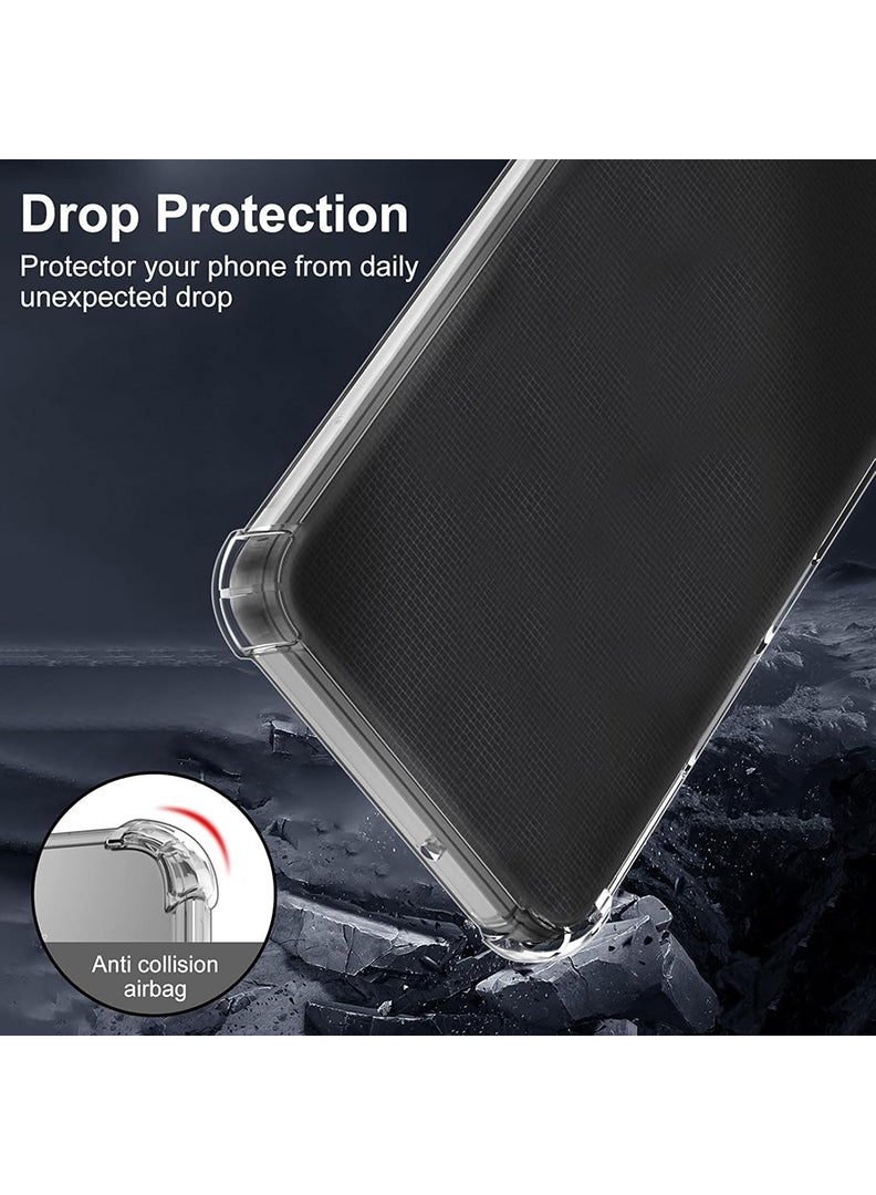 Theodor Oppo A18 Clear Case, Shock-Absorption TPU Cell Phone Cover with Reinforced Corners, Soft Flexible & Crystal Clear Protective Bumper Case - Image 5