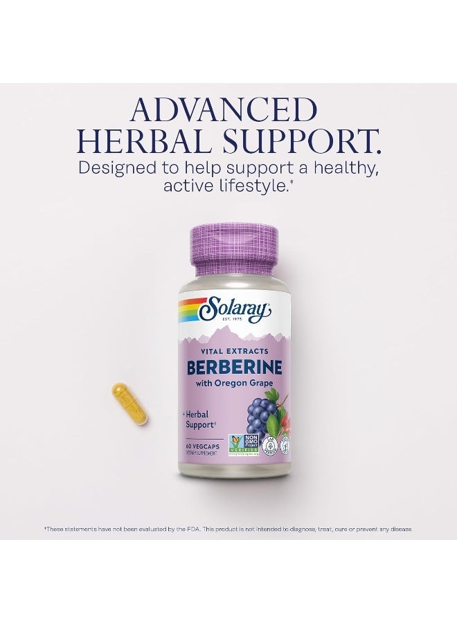 Solaray Berberine 500 Mg From Indian Barberry Root, Healthy Glucose Metabolism, Digestion & Immune Support (60 Ct)  - Image 3
