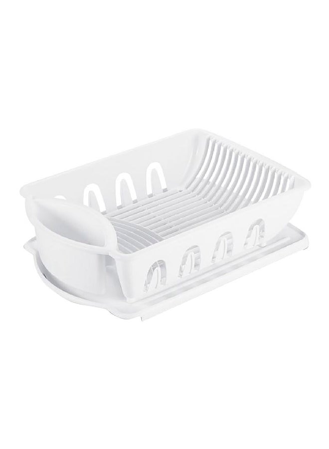 ستيريليت طقم تجفيف أطباق كبير وخفيف الوزن من البلاستيك عالي الجودة مكون من قطعتين، أبيض 15.56 × 37.47 × 53.66 سم 6418006 - Image 1