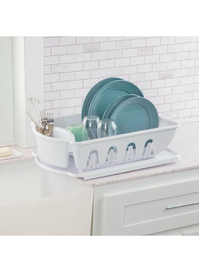 ستيريليت طقم تجفيف أطباق كبير وخفيف الوزن من البلاستيك عالي الجودة مكون من قطعتين، أبيض 15.56 × 37.47 × 53.66 سم 6418006 - Image 3