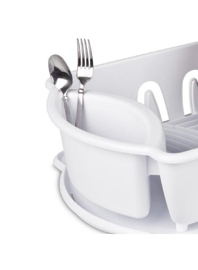 ستيريليت طقم تجفيف أطباق كبير وخفيف الوزن من البلاستيك عالي الجودة مكون من قطعتين، أبيض 15.56 × 37.47 × 53.66 سم 6418006 - Image 2