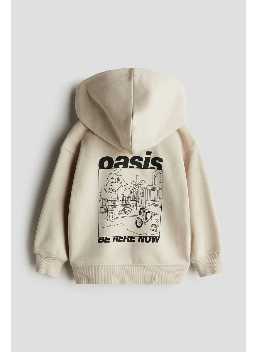 اتش اند ام Printed Zip-Through Hoodie