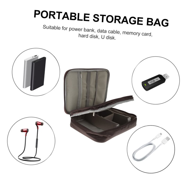 Multifunctional Travel Organizer Bag Electronic Cable Cord Storage Pouch - Image 4