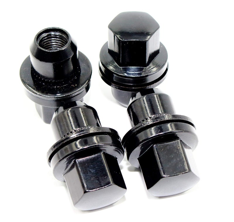 Set of 20 Veritek 14x15mm 22mm Hex 78 185 Inch OEM Factory Mag Washer Style Black Lug Nuts for Range Rover HSE Sport Supercharged Factory Wheels