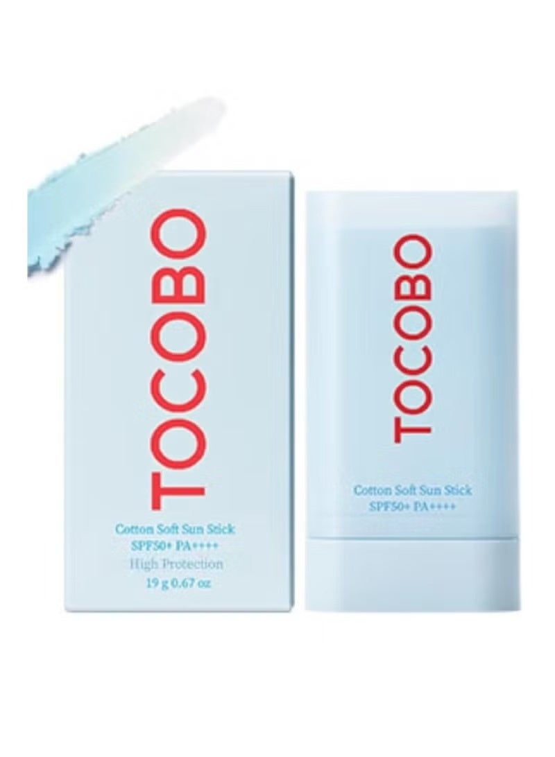Tocobo Cotton Soft Sun Stick SPF50+ PA++++ Waterproof & Sweat Resistant, 19g - Image 1