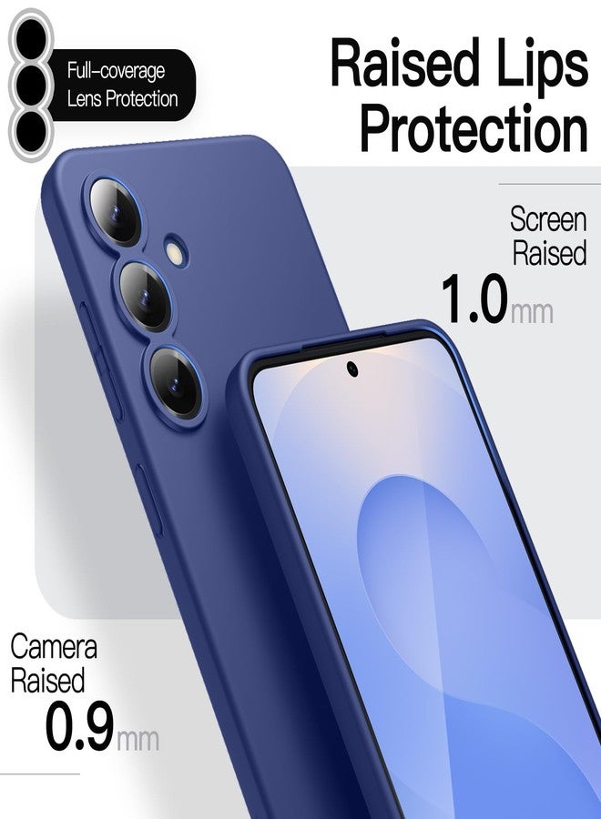 جي تيك جراب JETech Slim لهاتف Samsung Galaxy S25 5G مع عدسة كاميرا، يوفر حماية كاملة، غطاء هاتف واقٍ فائق النحافة وخفيف الوزن بلمسة نهائية غير لامعة (أزرق داكن) - Image 4