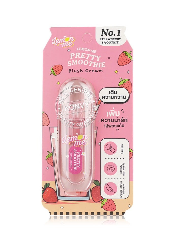 LEMON BEAUTY Lemon Me Pretty Smoothie Blush Cream 3.9g #01 Strawberry Smoothie