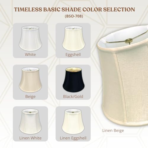 Royal Designs Inc Royal Designs Modified Bell Lamp Shade - Eggshell - 10 x 16 x 12.5 - Image 3