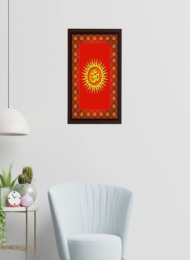 Masstone Om Religious UV Sugar Matt Textured Effect Framed HD Digital Reprint, Wall Art Painting for D�cor Home/Office/Bedroom/Living Room Wall (Multicolor, 35X28 CM), Pack of 1 - Image 4