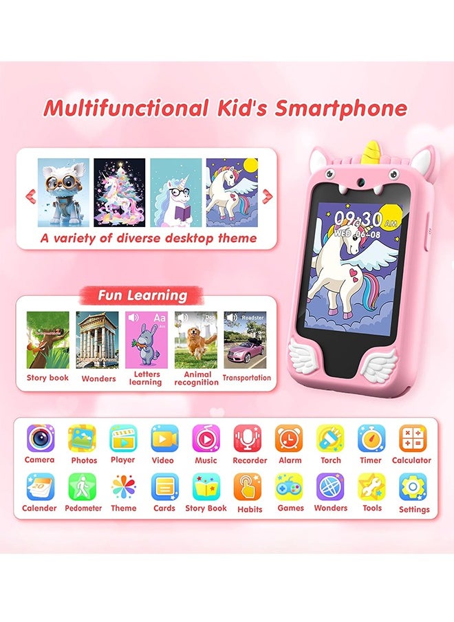 Kids Smart Phone Toys for Girls Ages 3-10 Toddler Play Travel Toys with Dual Camera Educational Learning Games Puzzles MP3 Music Player Birthday Gifts for Kids Girls 3 4 5 6 7 8 9 10Year Old - pzsku/Z848907932EB73EF37D3BZ/45/_/1729603319/c6fa0a58-a418-4f52-87f2-059c052d3ae2