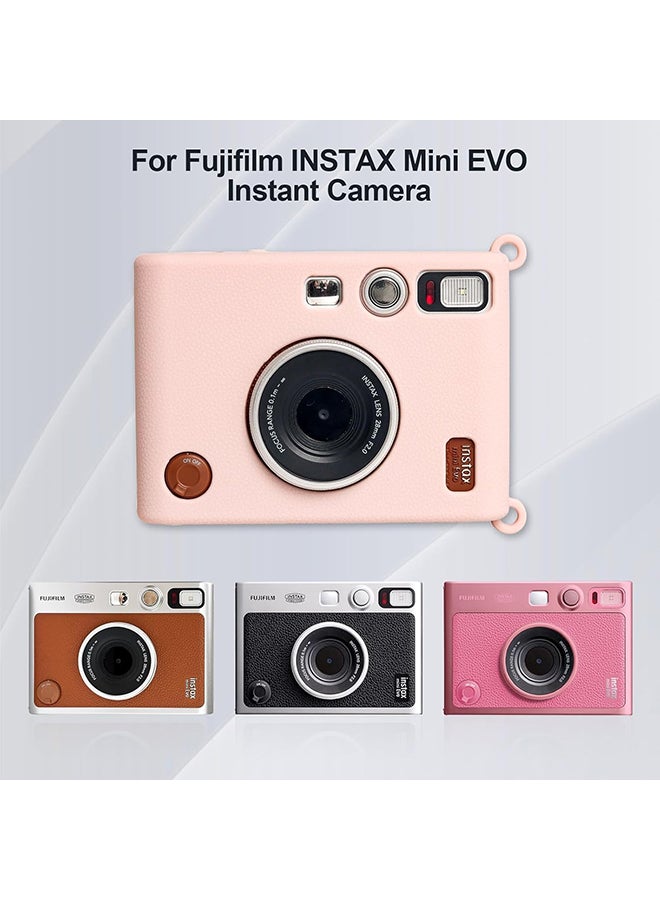 O Ozone Silicone Case for Fujifilm Instax Mini EVO Instant Camera – Soft Rubber Protective Cover, Slim Fit & Lightweight, Shockproof Skin for Mini EVO- Pink - Image 2
