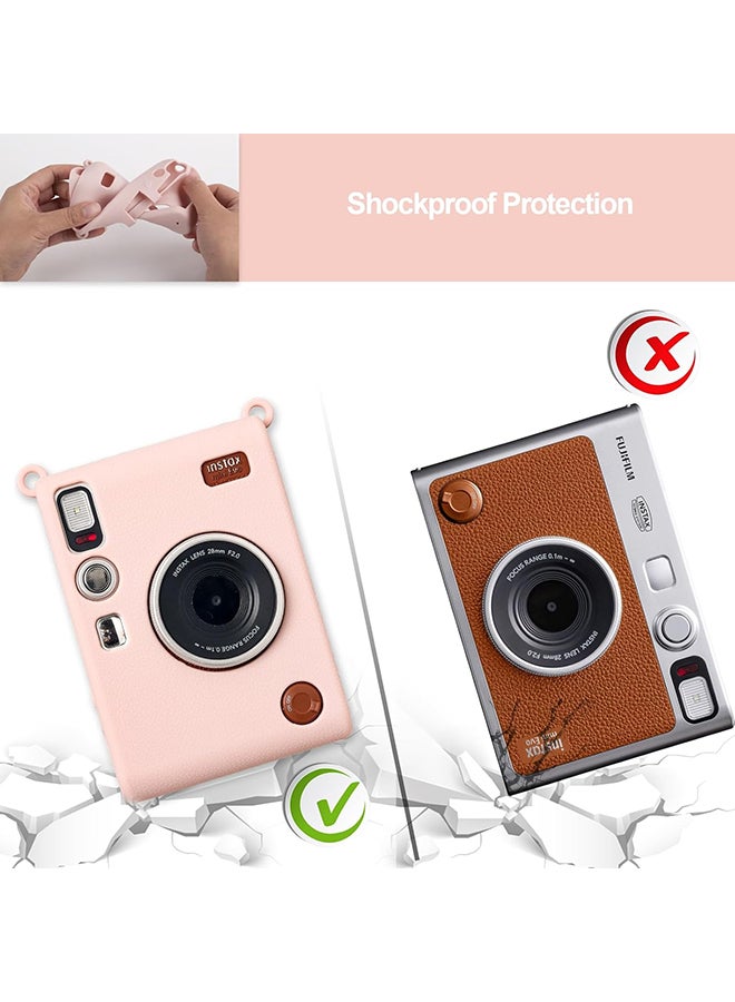 O Ozone Silicone Case for Fujifilm Instax Mini EVO Instant Camera – Soft Rubber Protective Cover, Slim Fit & Lightweight, Shockproof Skin for Mini EVO- Pink - Image 5