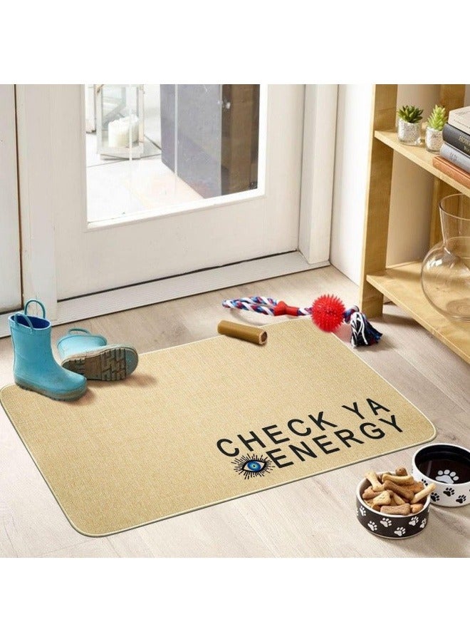 SHABILI Welcome Mats for Front Door 80 x 50 cm，Durable Non Slip Backing Floor Mat， Ultra Absorb Mud Easy Clean Entry Door mat for Indoor High Traffic Areas Outdoor Entryway Rug  - Image 2