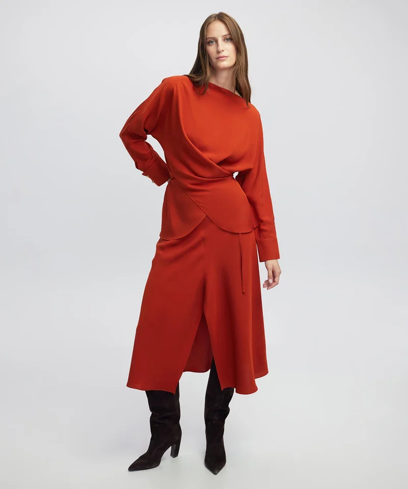 Ipekyol Relaxed Fit Basic Blouse with Tied Detail