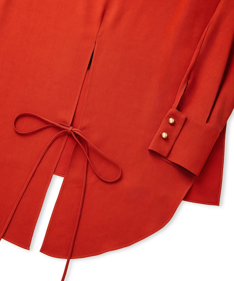 Ipekyol Relaxed Fit Basic Blouse with Tied Detail