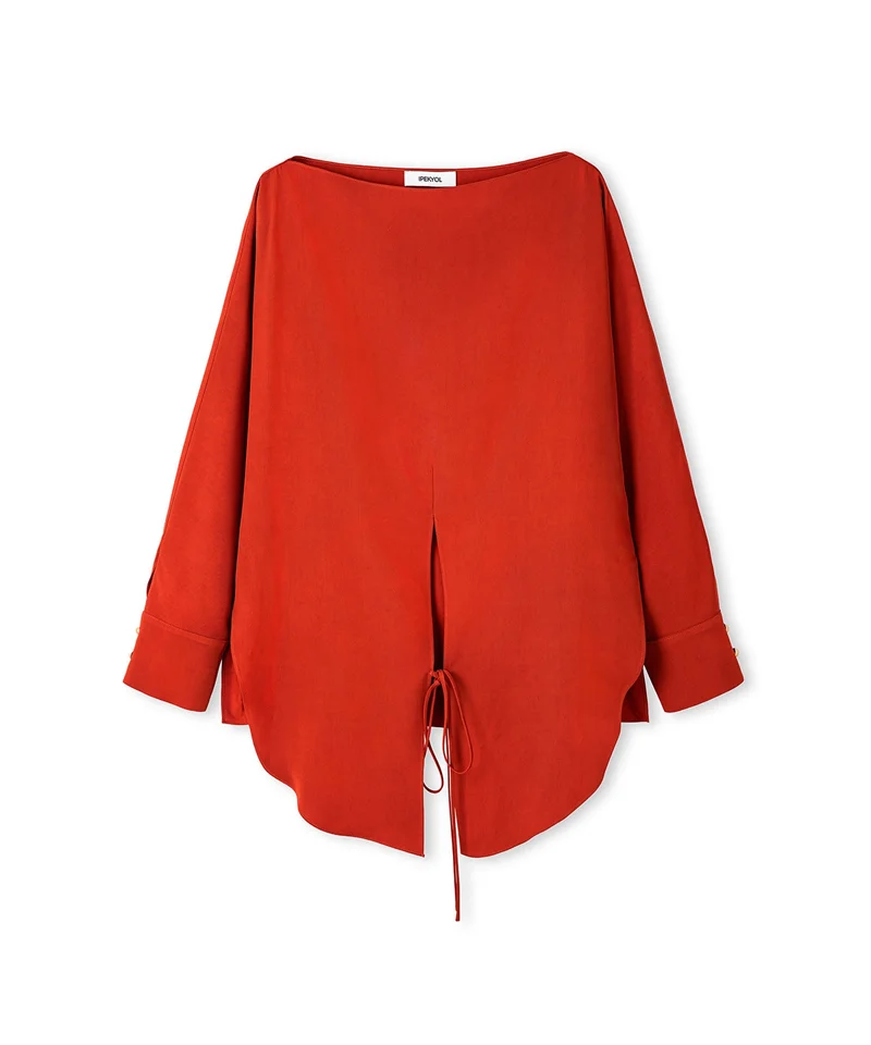 Ipekyol Relaxed Fit Basic Blouse with Tied Detail