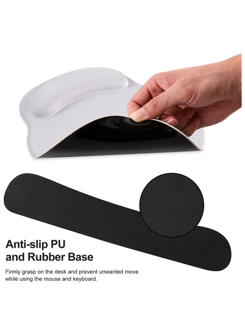 2 Pieces Keyboard Wrist Rest Pad and Mouse Wrist Rest Support Mouse Pad Set - Image 3