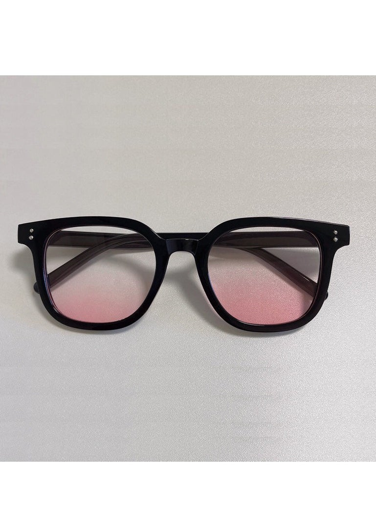 General Retro round sunglasses for men and women fashion colored UV400 sunglasses two point rice nail gradient color sunglasses summer plain sunglasses  - Image 1
