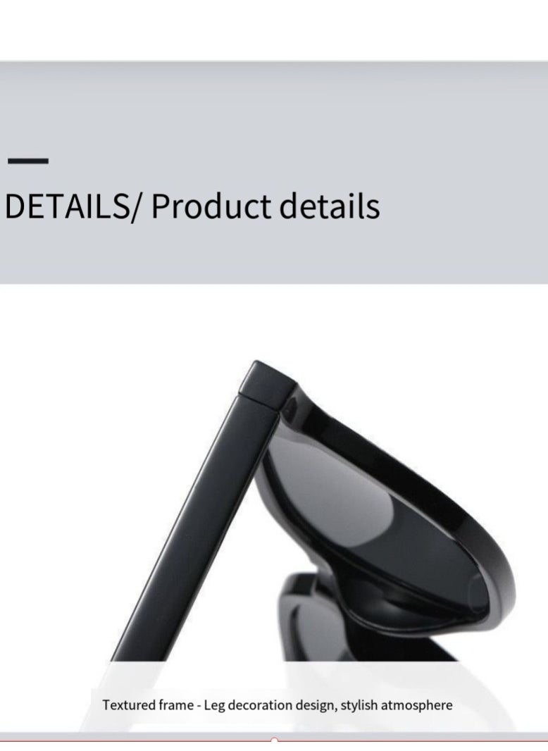 General Retro round sunglasses for men and women fashion colored UV400 sunglasses two point rice nail gradient color sunglasses summer plain sunglasses  - Image 4