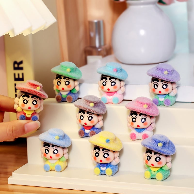 9 Styles Cowboy Shin-chan Mini Figure Set - Image 1
