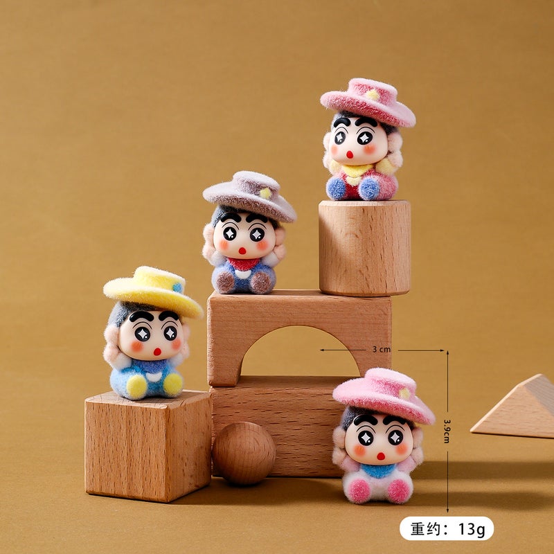 9 Styles Cowboy Shin-chan Mini Figure Set - Image 3