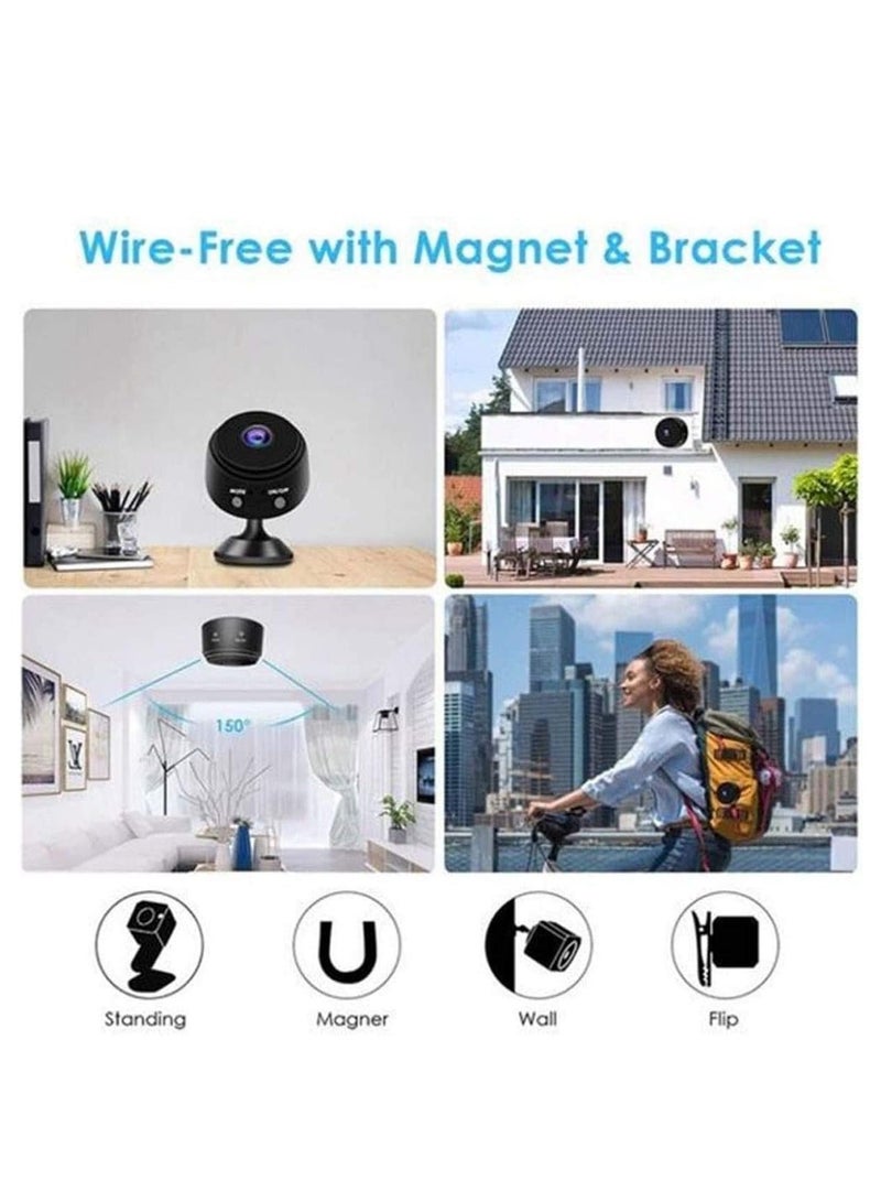 ELTRAZONE Wireless WiFi Security Mini Camera A9 HD 1080P with Night Vision and Motion Detection, 16GB TF Card (Black) - Image 4
