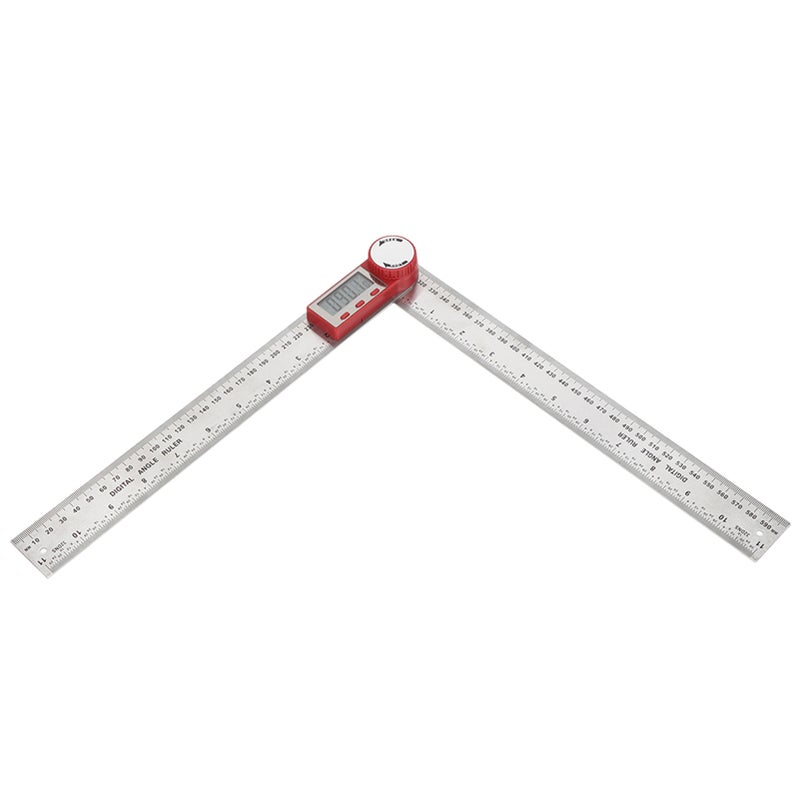 Digital Ruler Stainless Steel Electronic Ruler 360 Degree Measuring Tool for Angle Length Measurement0-300mm - Image 3