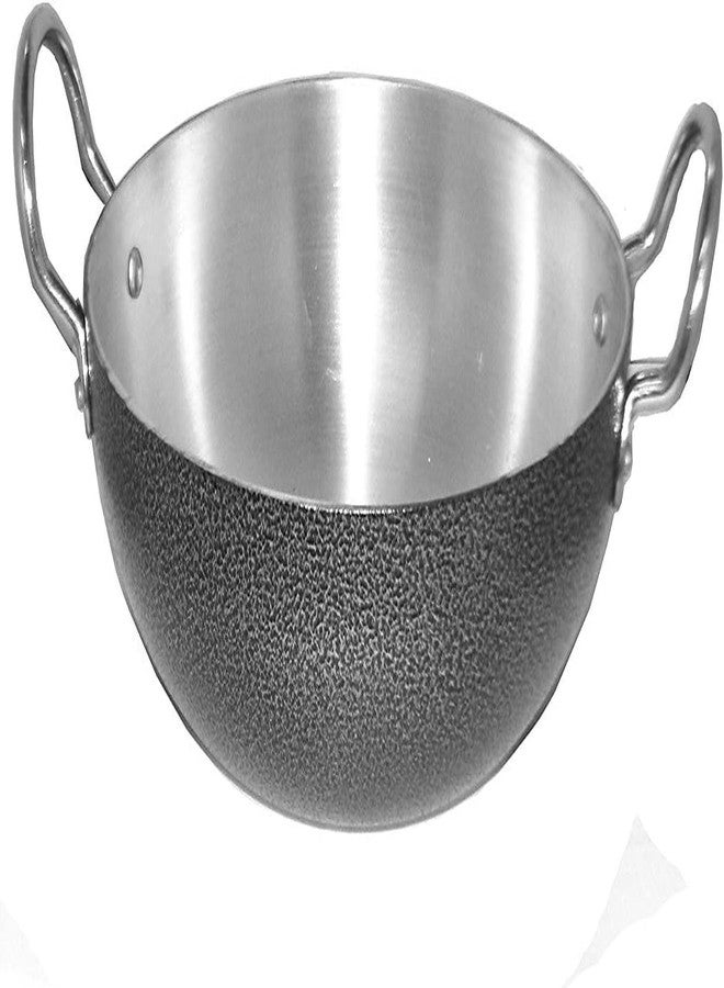Bartan Star مقلاة بارتان ستار سوداء من الألمنيوم (قاعدة غير حثية) مع غطاء (3 لترات) - Image 2
