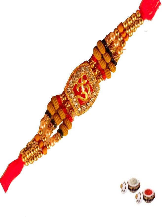 Suninow rakhi thali combo for brother | rakhi set of 3 | rakhi for brother and bhabhi | Rakhi combo | rakhi thali | rakhi for rakshabandhan - Image 2