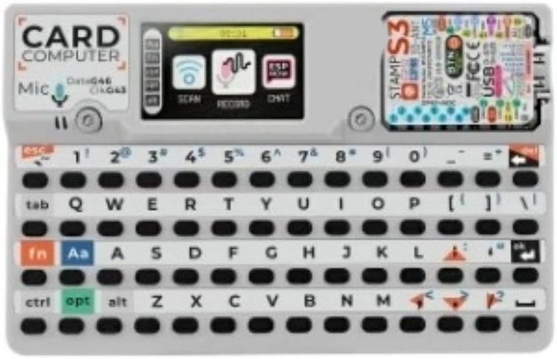 Cardputer Portable Embedded Systems Development Board 56 Card Keyboards Microcontroller StampS3 Programming Tool - Image 1