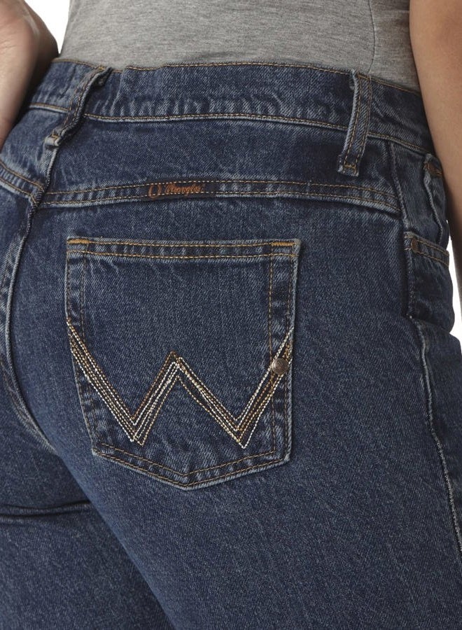 Wrangler Women's Cash Mid Rise Vented Hem Ultimate Riding Jean, American Spirit, 15W x 34L - Image 3