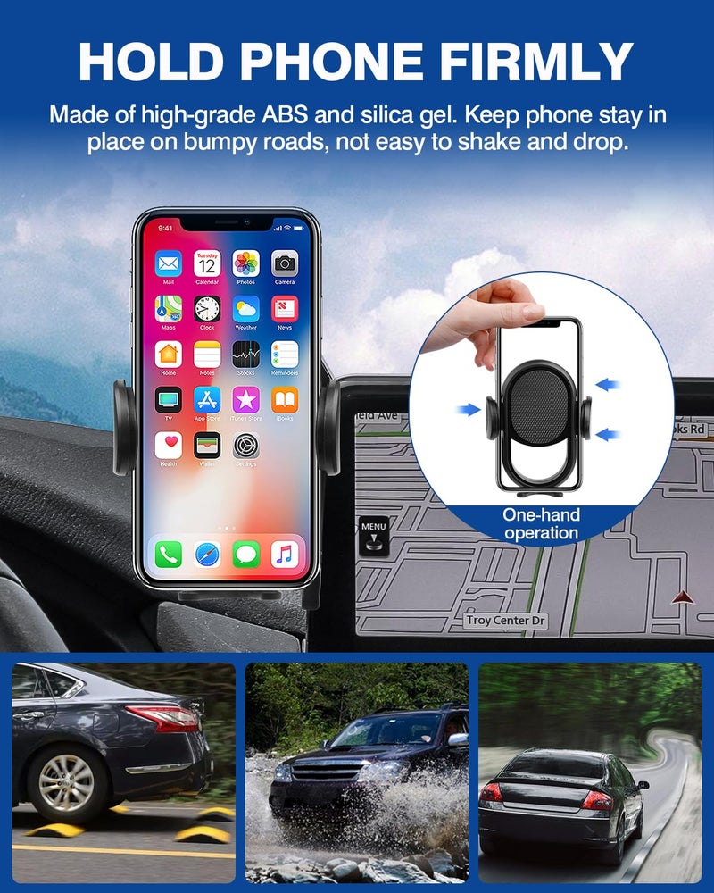 Autorder Car Phone Holder for 2021-2025 Mazda CX-5 CX5 Accessories Phone Mount with Dash Organizer for CX5 with 10.25-Inch Screen Cell Phone Automobile Cradles Hands-Free 360 Degree Rotation - Image 5