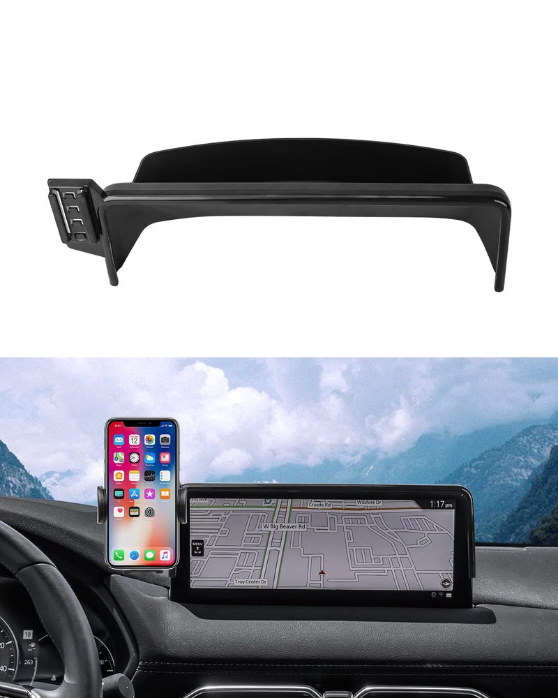 Autorder Car Phone Holder for 2021-2025 Mazda CX-5 CX5 Accessories Phone Mount with Dash Organizer for CX5 with 10.25-Inch Screen Cell Phone Automobile Cradles Hands-Free 360 Degree Rotation - Image 1
