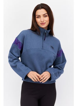 PUMA Women Sportswear Fit Training Sweathirt, Blue  - Image 1