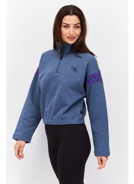 PUMA Women Sportswear Fit Training Sweathirt, Blue  - Image 2