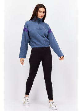 PUMA Women Sportswear Fit Training Sweathirt, Blue  - Image 4