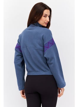 PUMA Women Sportswear Fit Training Sweathirt, Blue  - Image 3