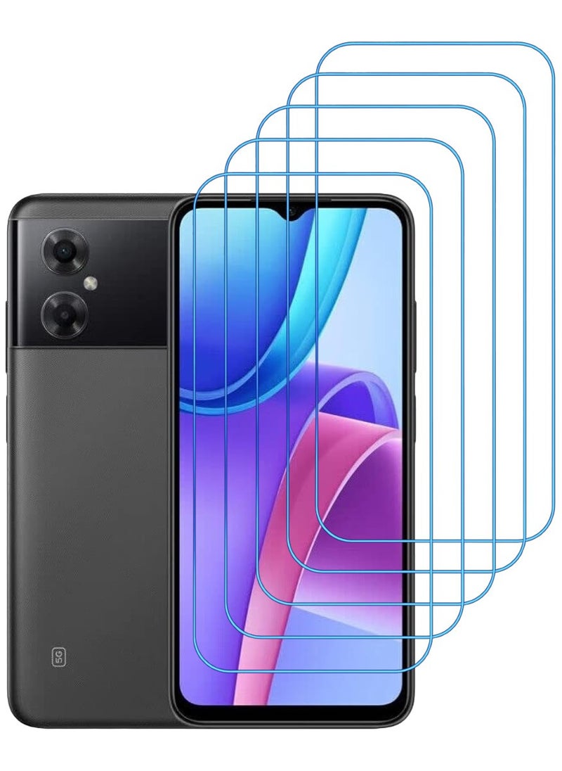 ACLIX 5 Pieces Antistatic ESD Dustproof Premium Quality High Definition Clear Tempered Glass Screen Protector Designed For Xiaomi Redmi Note 11R - Image 1