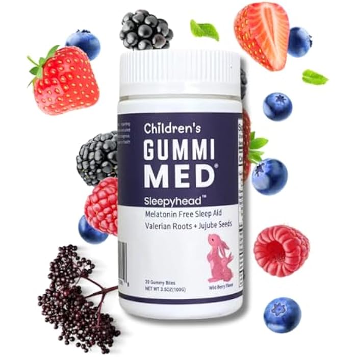 SGC GummiMED Children's Sleepyhead – Melatonin-Free Sleep Gummies | Herbal Blend Sleep Supplement | Valerian Root & Wild Jujube | Sleep Aid for Kids - Image 2