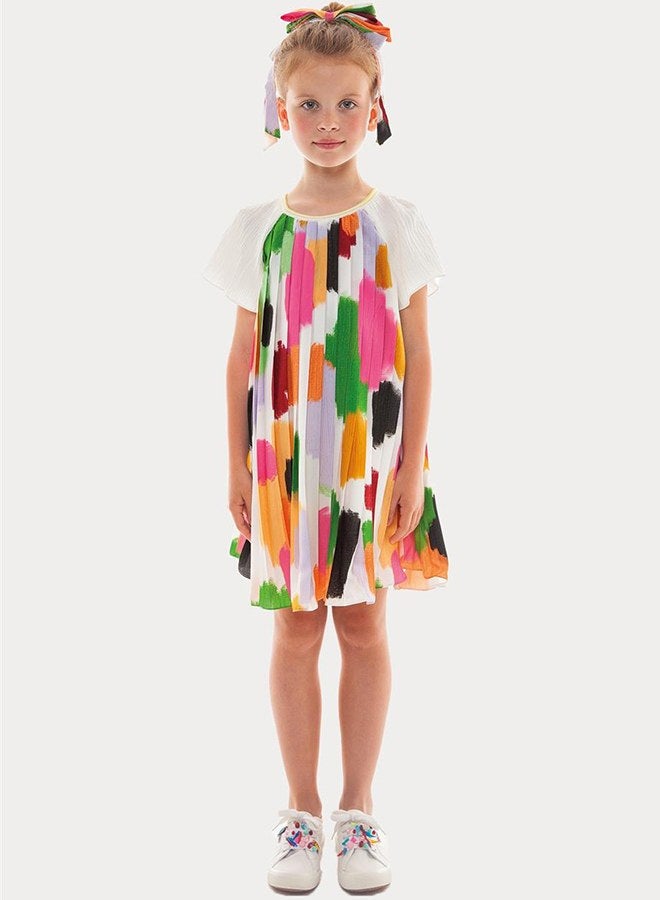 Lia Lea Girl Patterned Dress - Image 1