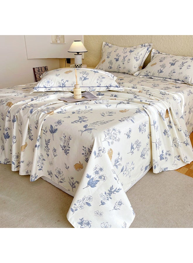 Muji Class A Natural Pure Cotton Thick Co Cloth Bed Sheet 245*250cm Breathable Air-conditioning Soft Mat For 1.8m Bed - Image 3