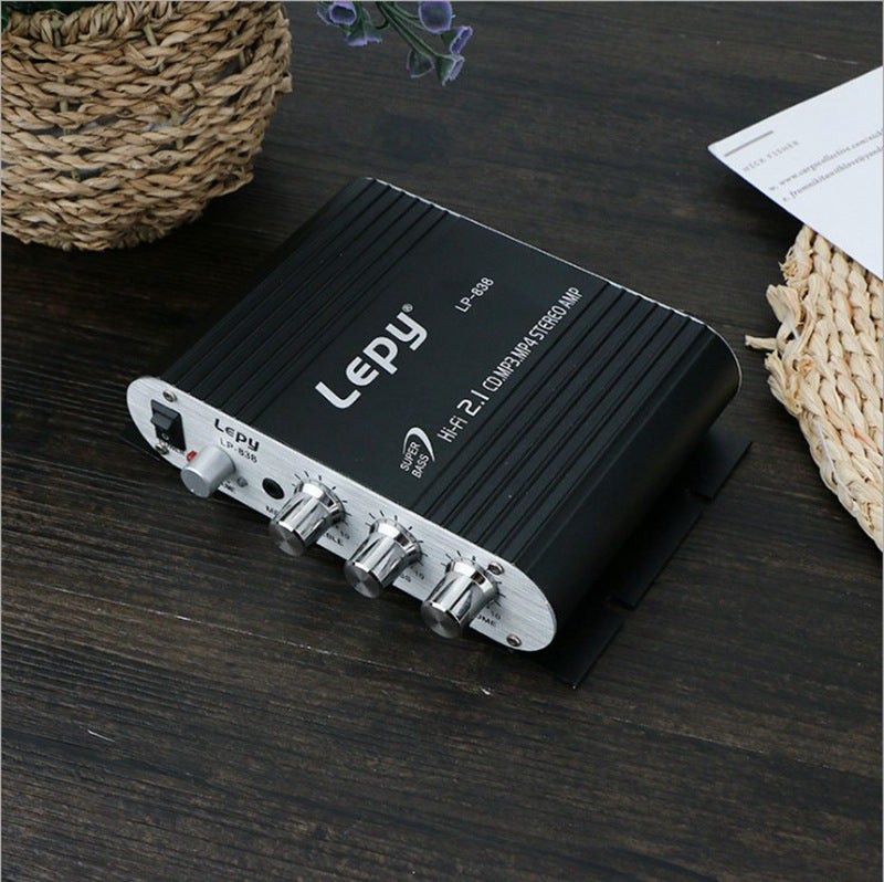 2.0 + Subwoofer School Power Amplifier 2.1 Channel Power Amplifier Lepy838 Power Amplifier Super Bass Power Amplifier - Image 3