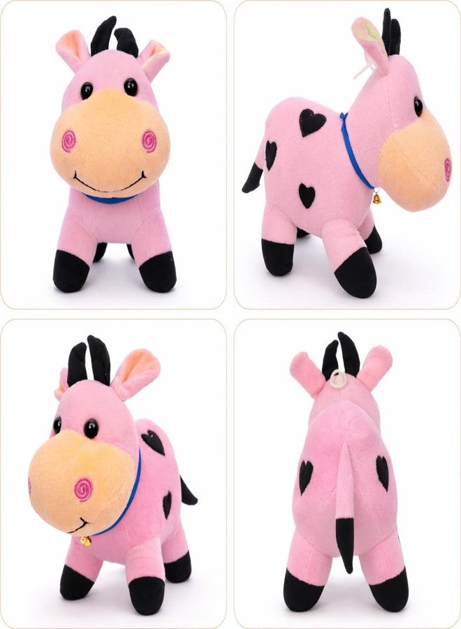 Aruvia Cute Cow Soft Toy Plush (27 cm) | Pink Stuffed Cow Animal Plush | Super Soft Cuddle Toy for Kids & Babies | Gift for Boys Girls | Nursery Bedroom Décor - Image 5