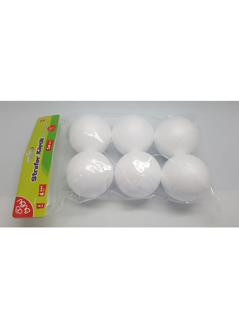 Styrofoam Ball 6 Pieces 8 Cm. - pzsku/Z8489A6AC1E6596251B17Z/45/_/1725791831/bbef6bce-2c6e-4482-b54b-5a65875c640f